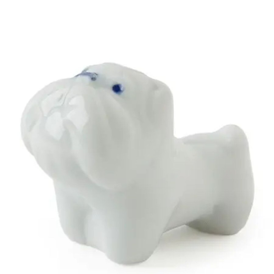 Whimsy Miya Company Dogs | Bulldog Chopstick Rest - White