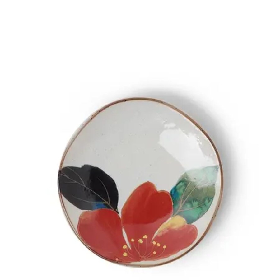 Tabletop Miya Company Small Plates | Floral Mini Plate Red