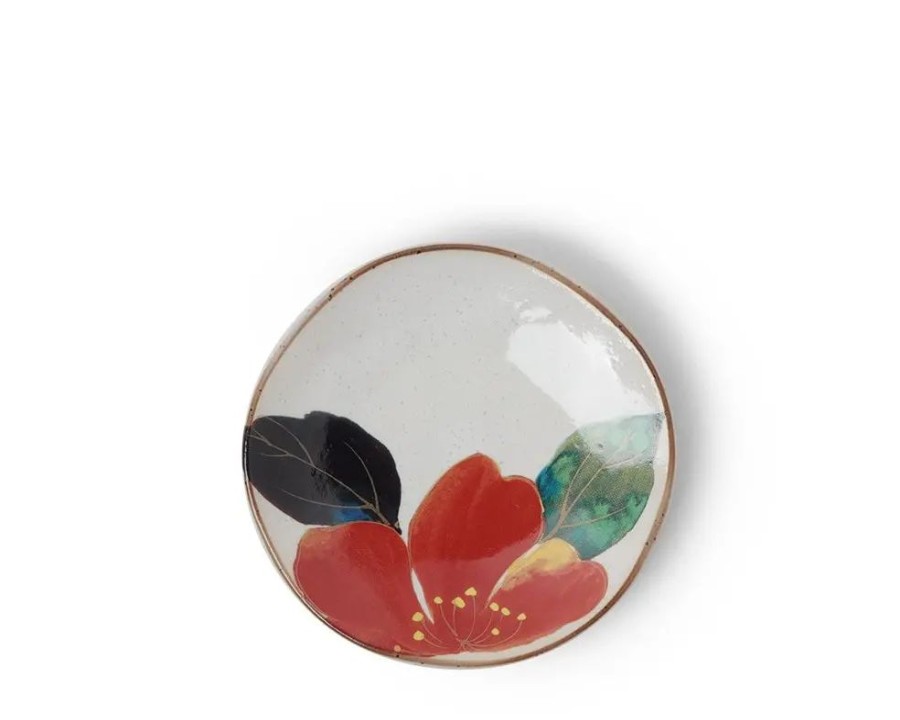 Tabletop Miya Company Small Plates | Floral Mini Plate Red