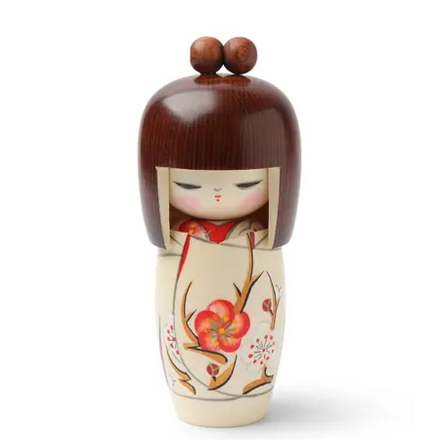 Whimsy Miya Company Figurines | Kokeshi Rinna Spring Kimono