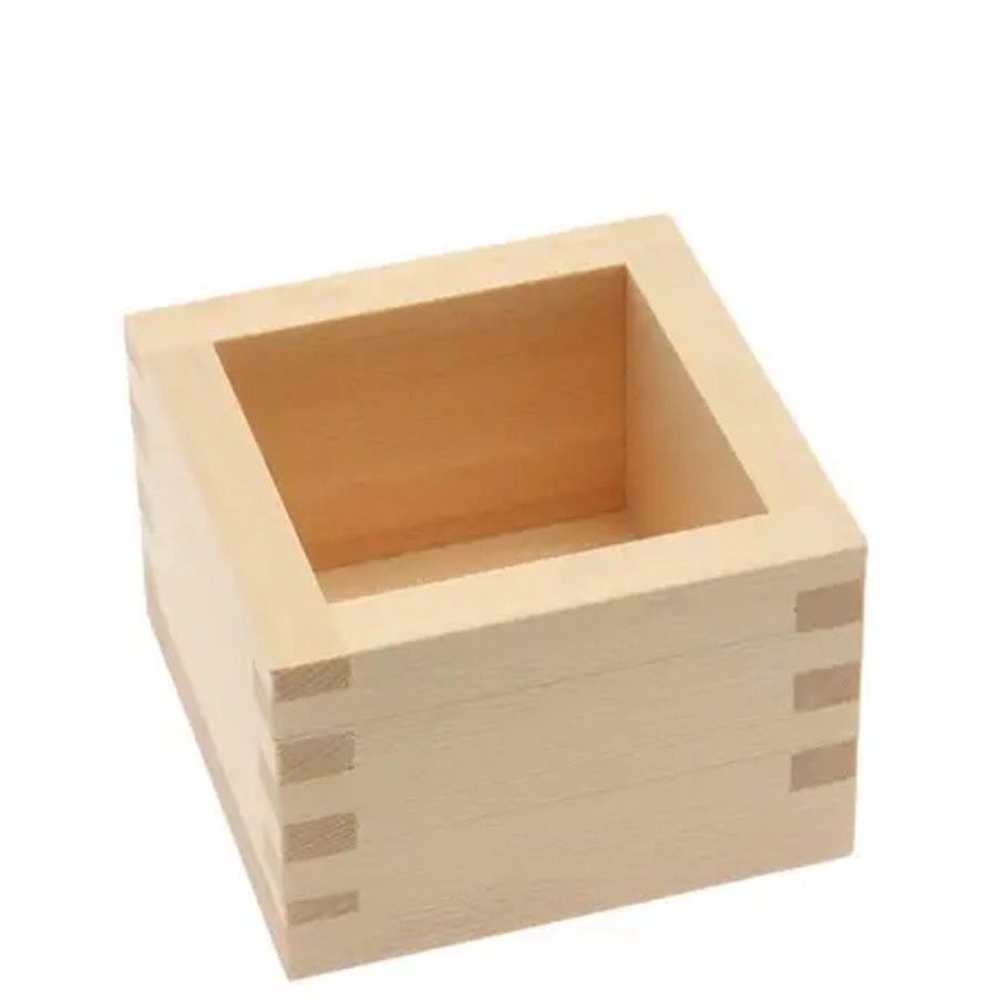 Tabletop Miya Company Sake Bottles & Cups | Sake Masu Cypress 1-Go