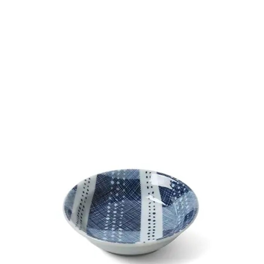 Tabletop Miya Company Sauce Dishes | Blue Textile Stitching Sauce Dish