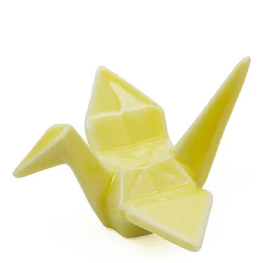 Home Miya Company Weddings | Crane Chopstick Rest - Yellow