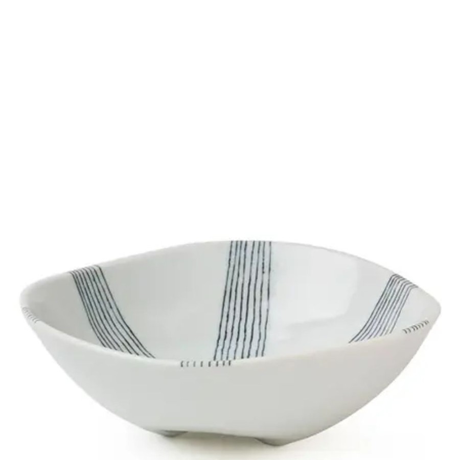 Tabletop Miya Company Shallow Bowls | Ito Tsumugi 6.5" Footed Bowl