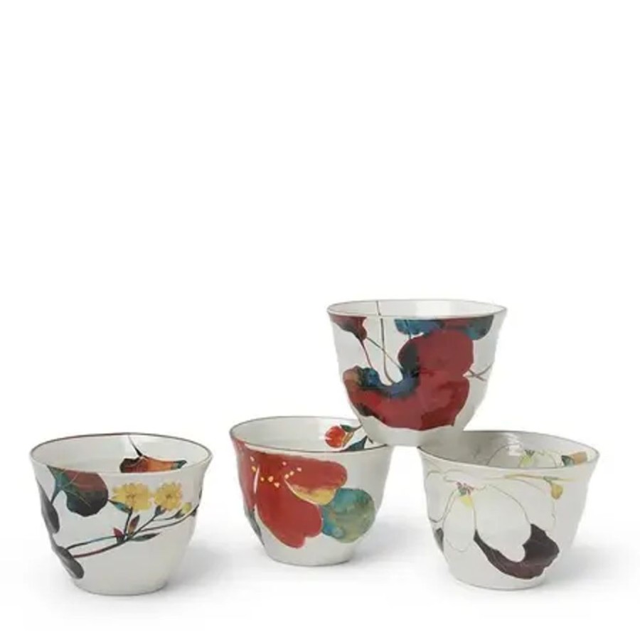 Tabletop Miya Company Cup/Mug Sets | Floral Fall 7 Oz. Teacup Set