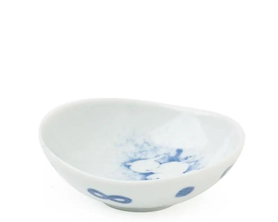 Whimsy Miya Company Rabbits | Mayu Moon & Rabbit 3" X 3.25" Sauce Dish