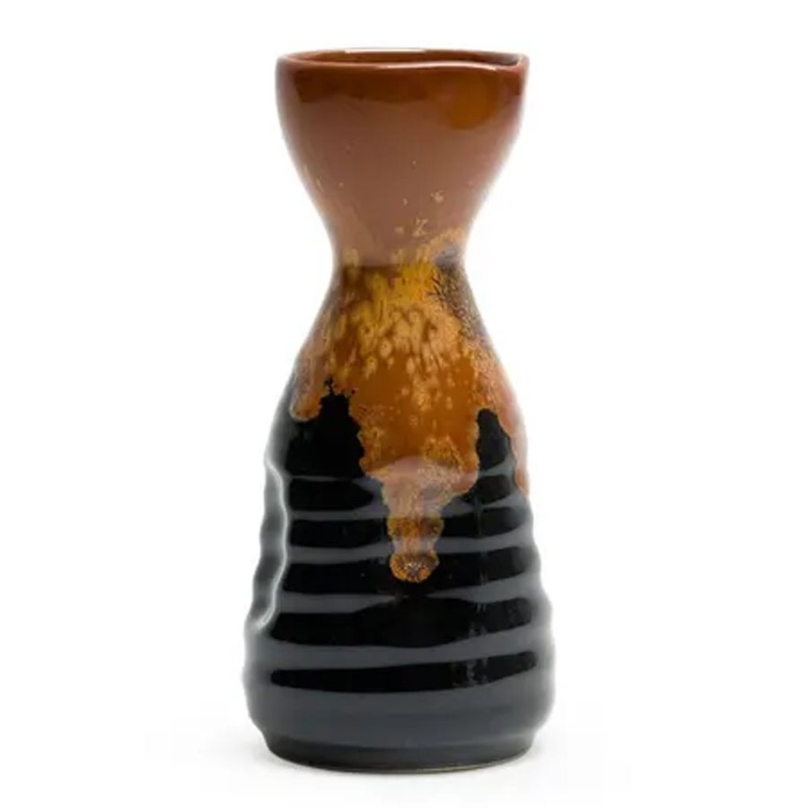 Tabletop Miya Company Sake Bottles & Cups | Golden Tenmoku 8 Oz. Sake Bottle