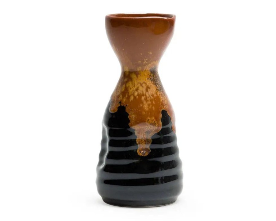 Tabletop Miya Company Sake Bottles & Cups | Golden Tenmoku 8 Oz. Sake Bottle