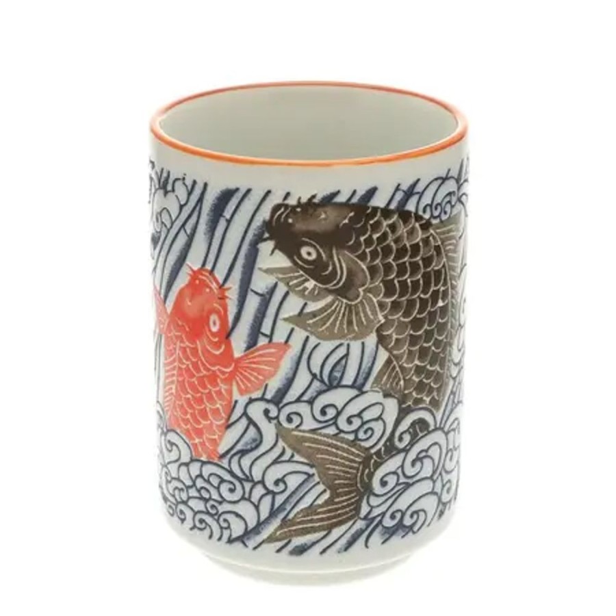 Whimsy Miya Company Cups/Mugs | Teacup Carp & Waves