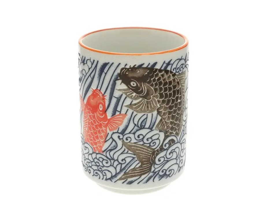 Whimsy Miya Company Cups/Mugs | Teacup Carp & Waves