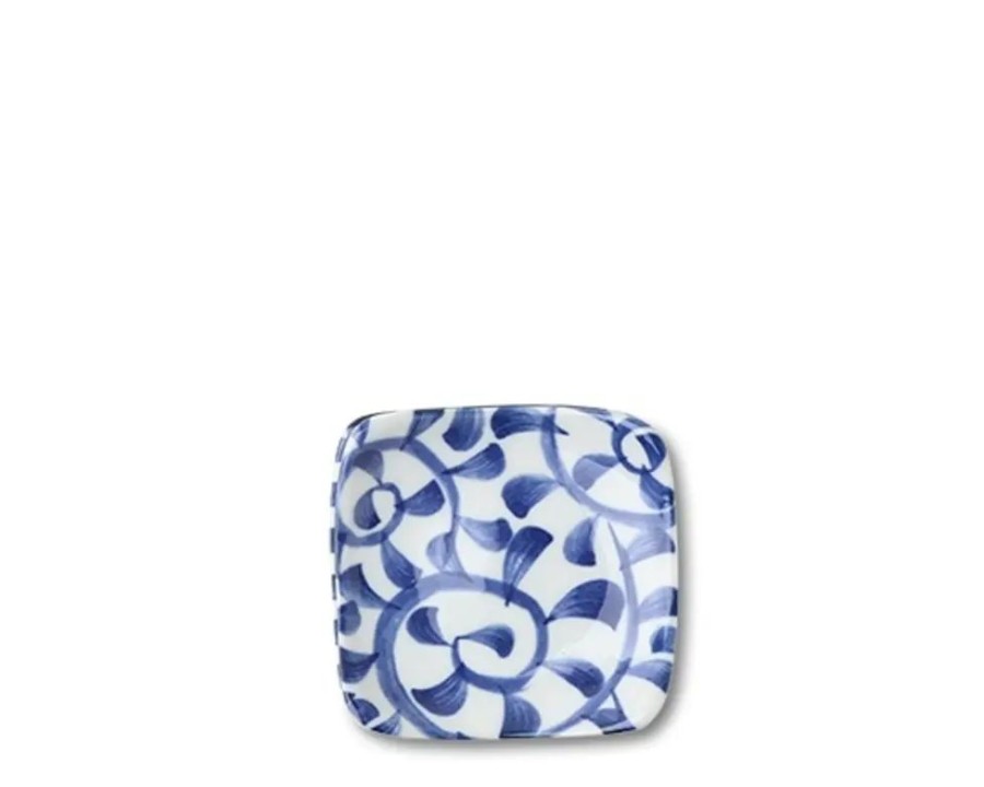 Tabletop Miya Company Small Plates | Blue & White Karakusa 3.5" Plate