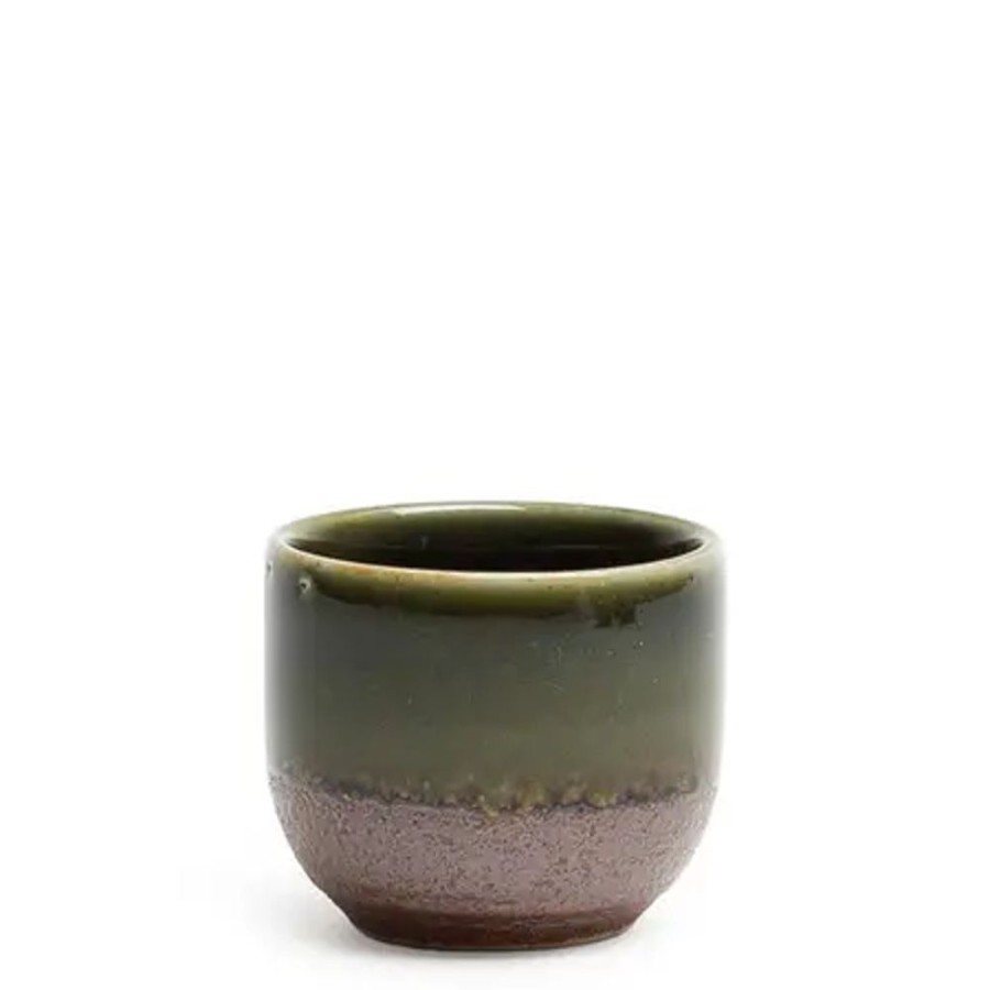 Tabletop Miya Company Sake Bottles & Cups | Oribe Green 1.2 Oz. Sake Cup