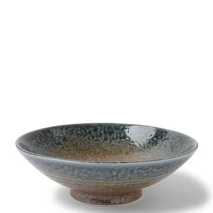 Tabletop Miya Company Serving Bowls & Plates | Blue Sand Crackle Bowl 9-1/2"