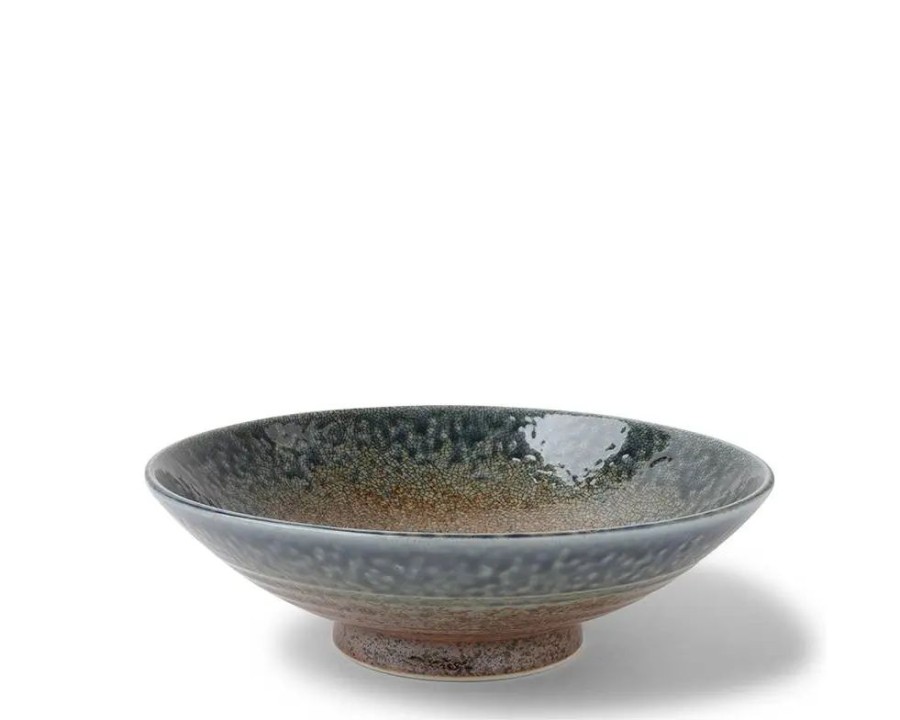 Tabletop Miya Company Serving Bowls & Plates | Blue Sand Crackle Bowl 9-1/2"