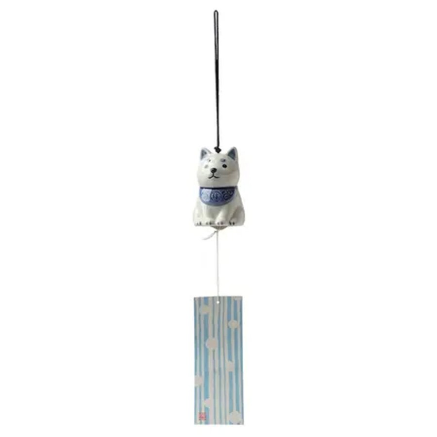 Whimsy Miya Company Dogs | Wind Chime Shiba Blue/White