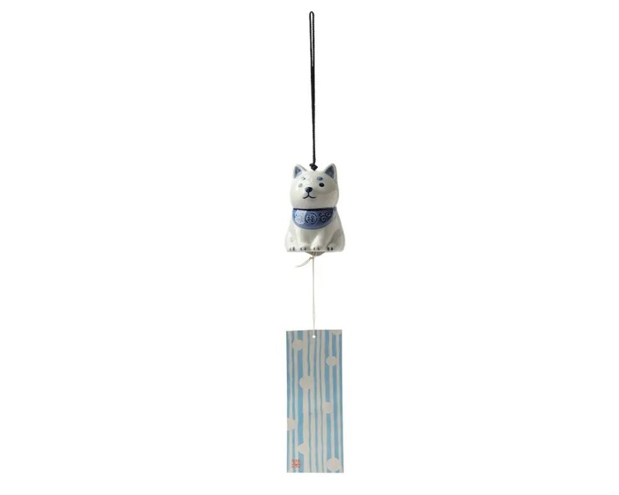 Whimsy Miya Company Dogs | Wind Chime Shiba Blue/White