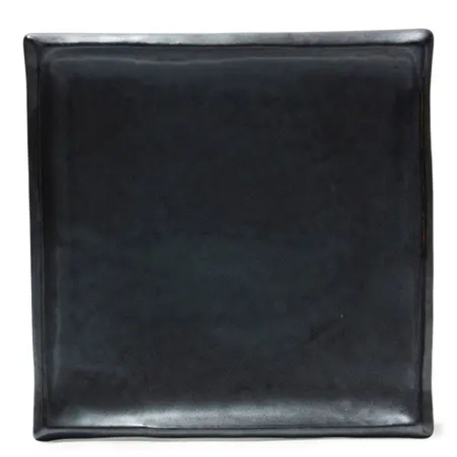 Tabletop Miya Company Large Plates | Iron Glaze 9" Sq. Plate