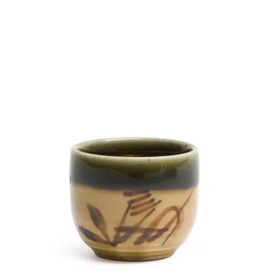 Tabletop Miya Company Sake Bottles & Cups | Oribe Sasa 1.2 Oz. Sake Cup