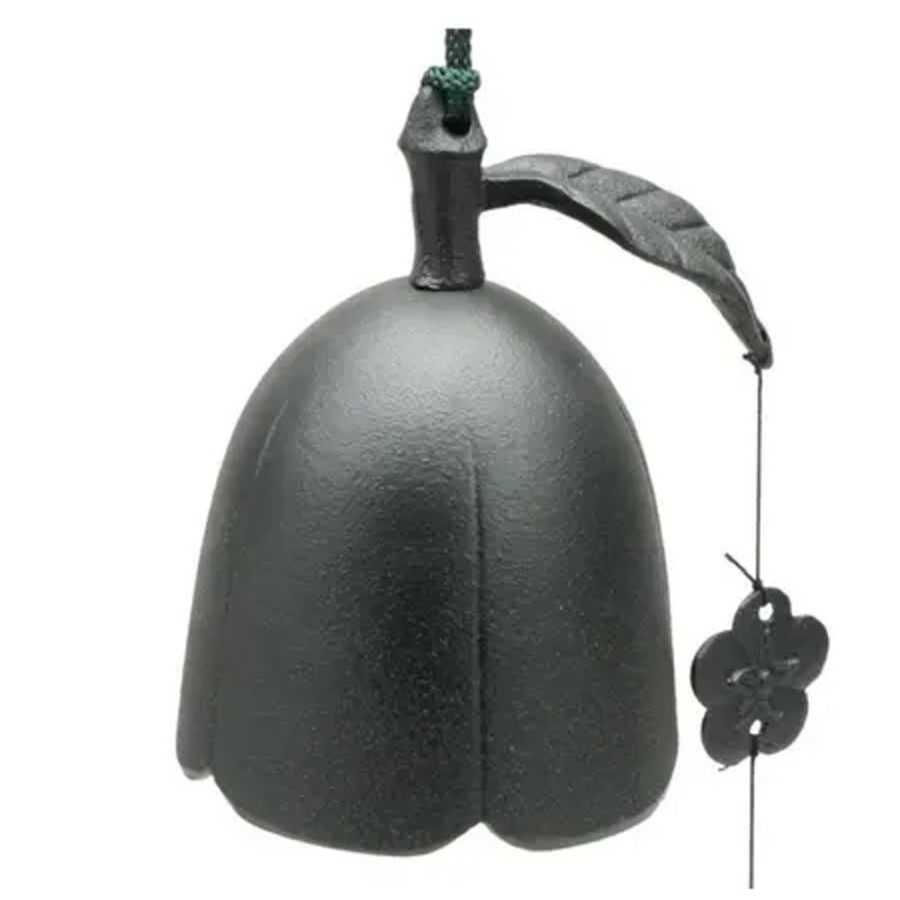 Home Miya Company Wind Chimes | Wind Chime Plum Bell Black 5"