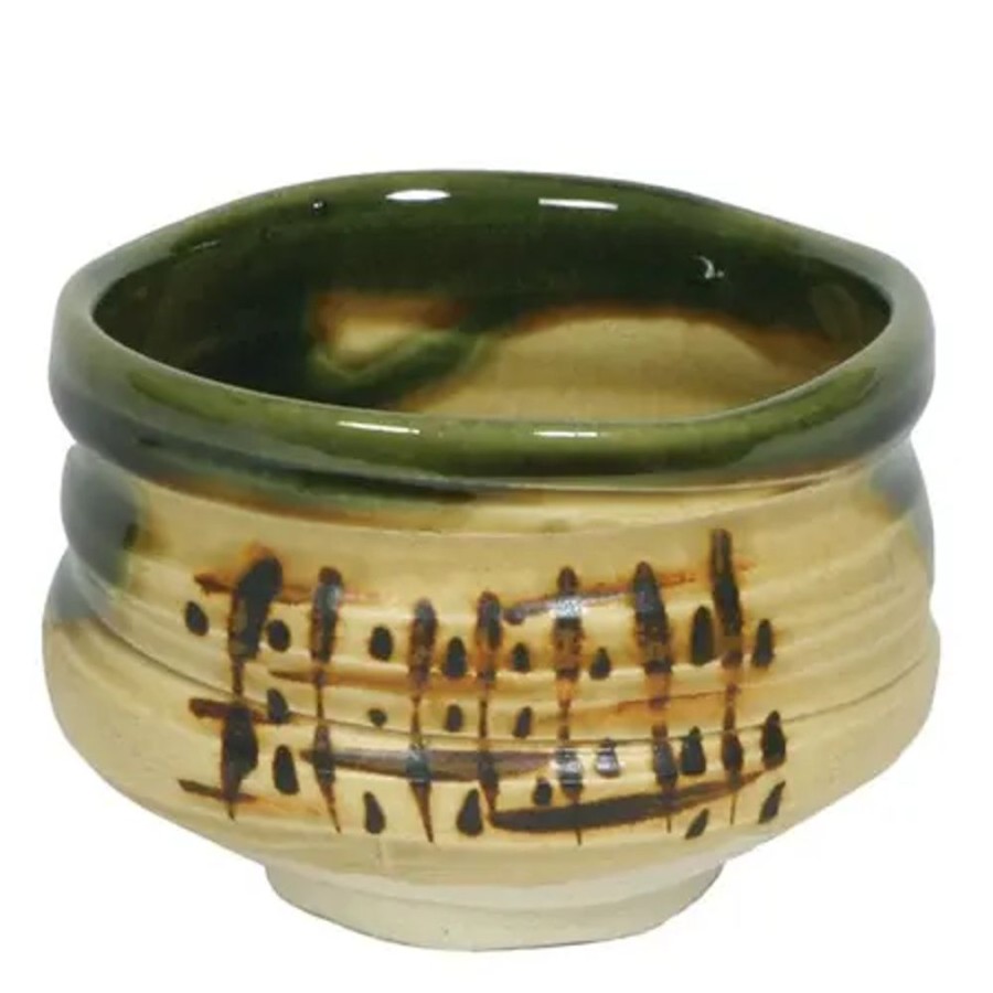 Kitchen Miya Company Specialty Service | Matcha Bowl 4.5" - Kizeto Oribe