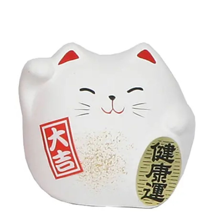 Whimsy Miya Company Figurines | Feng Shui Cat 2.25" - White
