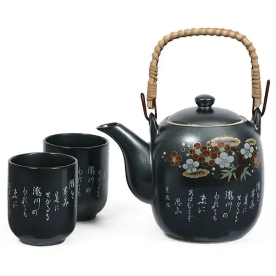 Tabletop Miya Company Tea Sets - Ceramic | Ume Poem Tea Set