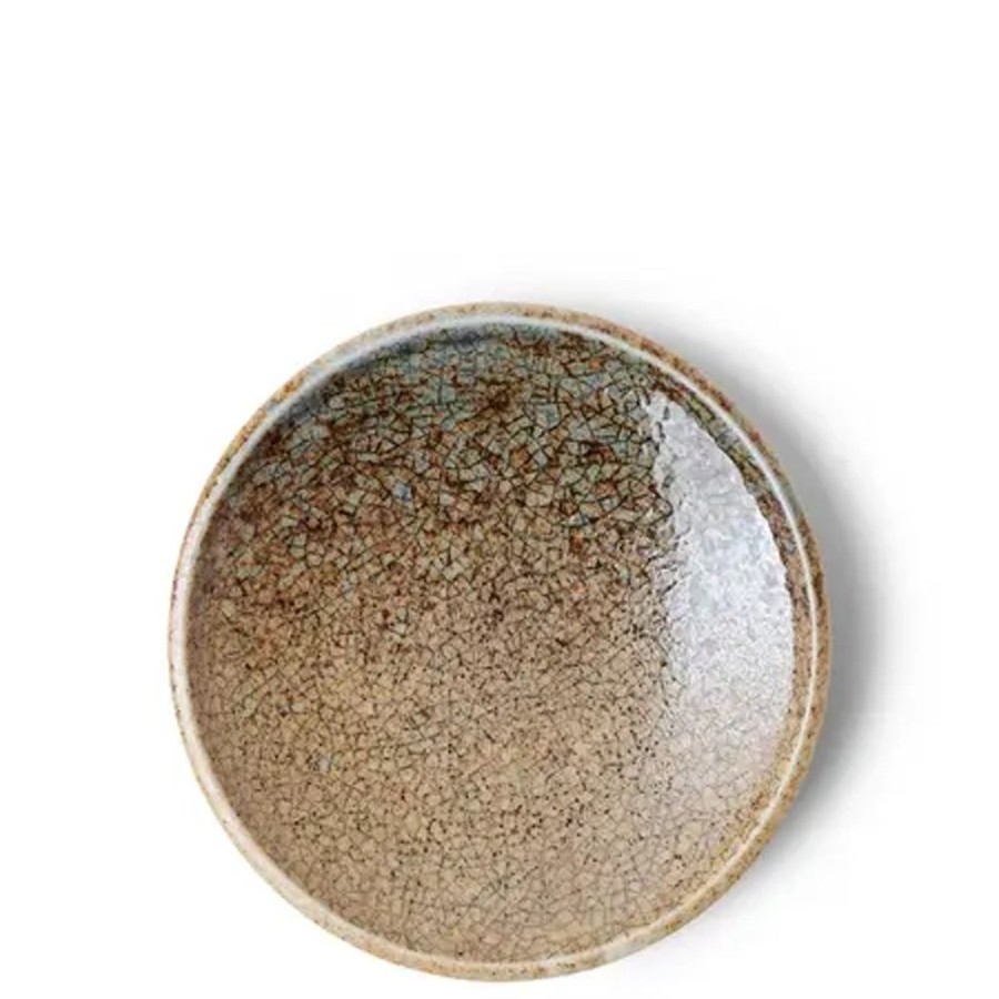 Tabletop Miya Company Sauce Dishes | Blue Sand Crackle Sauce Dish 4"