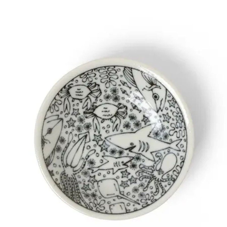Whimsy Miya Company Other | Sauce Dish 4" Happy Sea Creatures