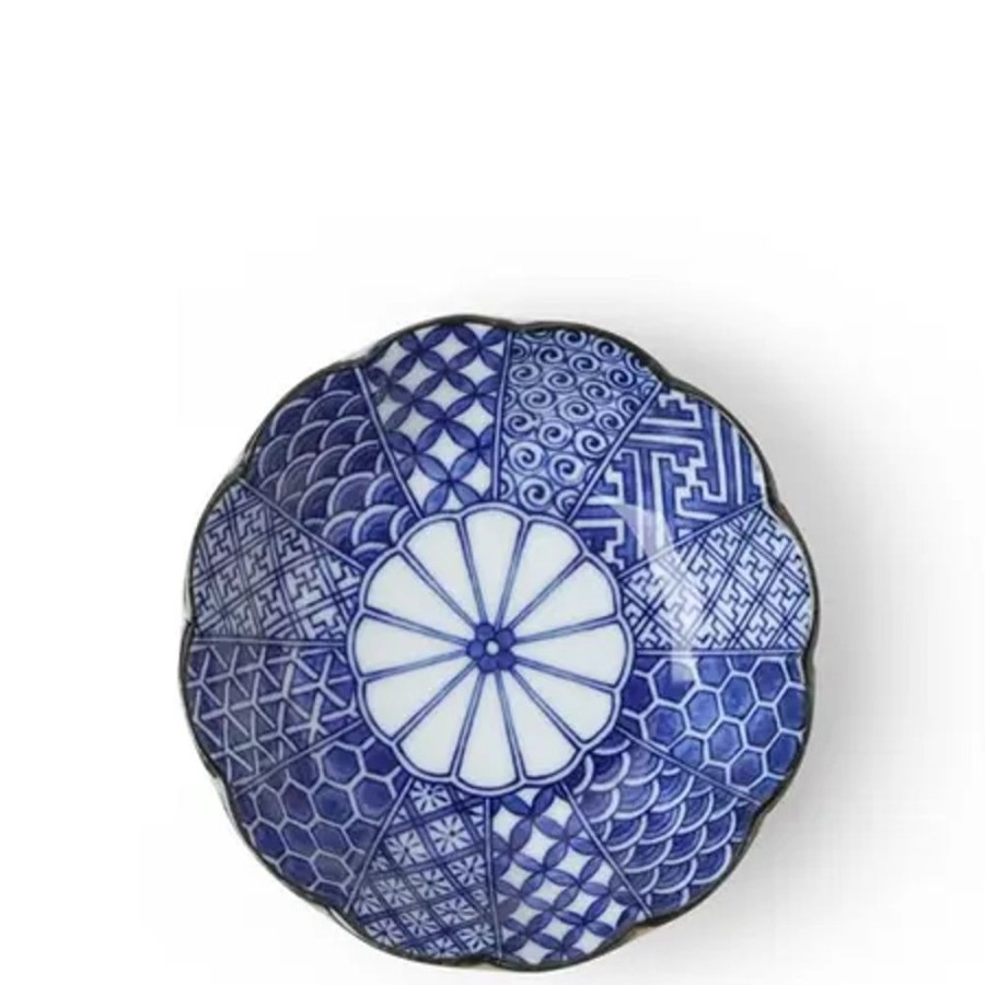 Tabletop Miya Company Small Bowls | Blue Nishiki 5.25" Bowl
