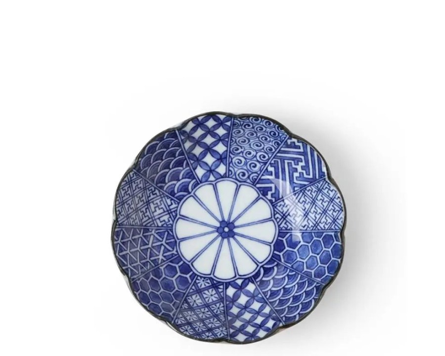 Tabletop Miya Company Small Bowls | Blue Nishiki 5.25" Bowl