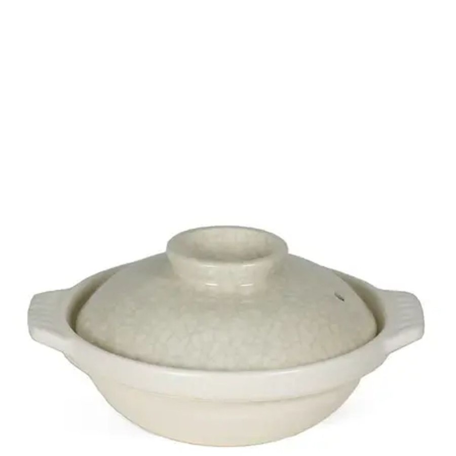 Kitchen Miya Company Donabe Casseroles | Sumi Kannyu White Donabe Casserole, 13 Oz.
