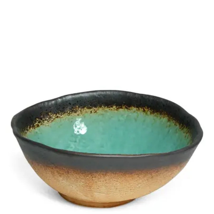Tabletop Miya Company Large Bowls | Kosui Green 9.5" Oval Serving Bowl