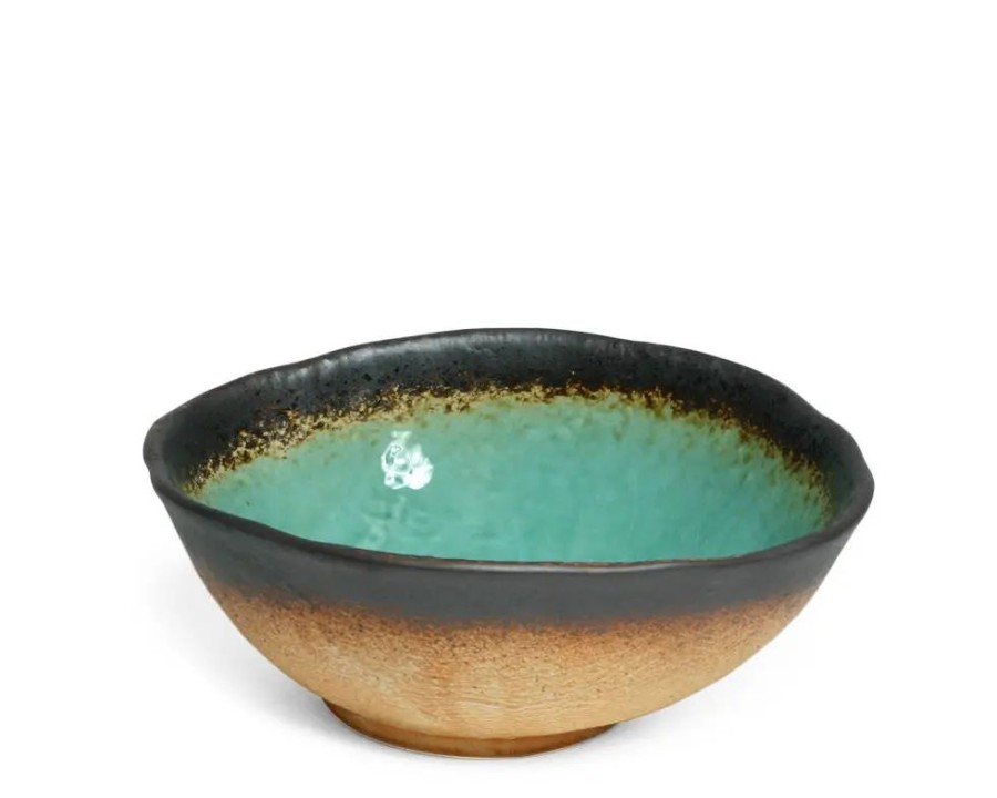 Tabletop Miya Company Large Bowls | Kosui Green 9.5" Oval Serving Bowl
