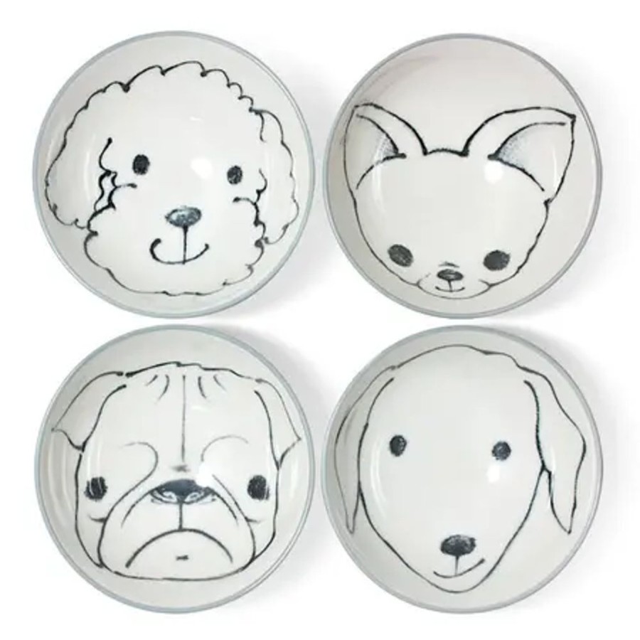 Whimsy Miya Company Dogs | Dog Days 4.5" Rice Bowl Set
