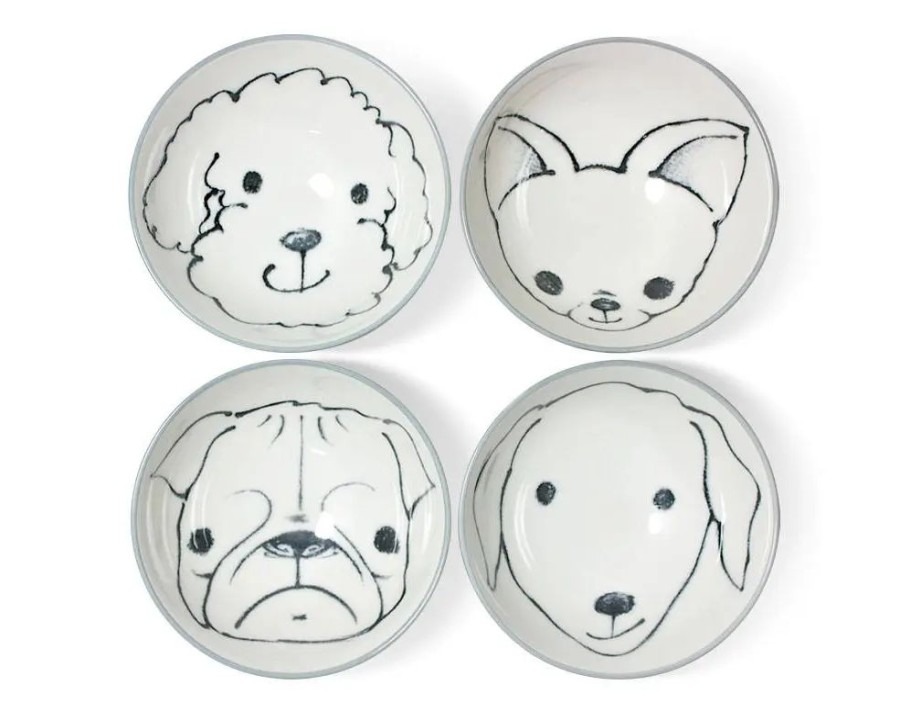 Whimsy Miya Company Dogs | Dog Days 4.5" Rice Bowl Set