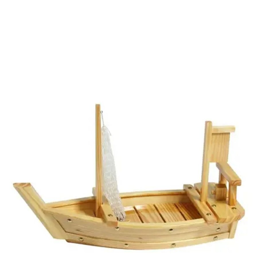 Kitchen Miya Company Sushi Service | Wooden Sashimi Boat - 36"