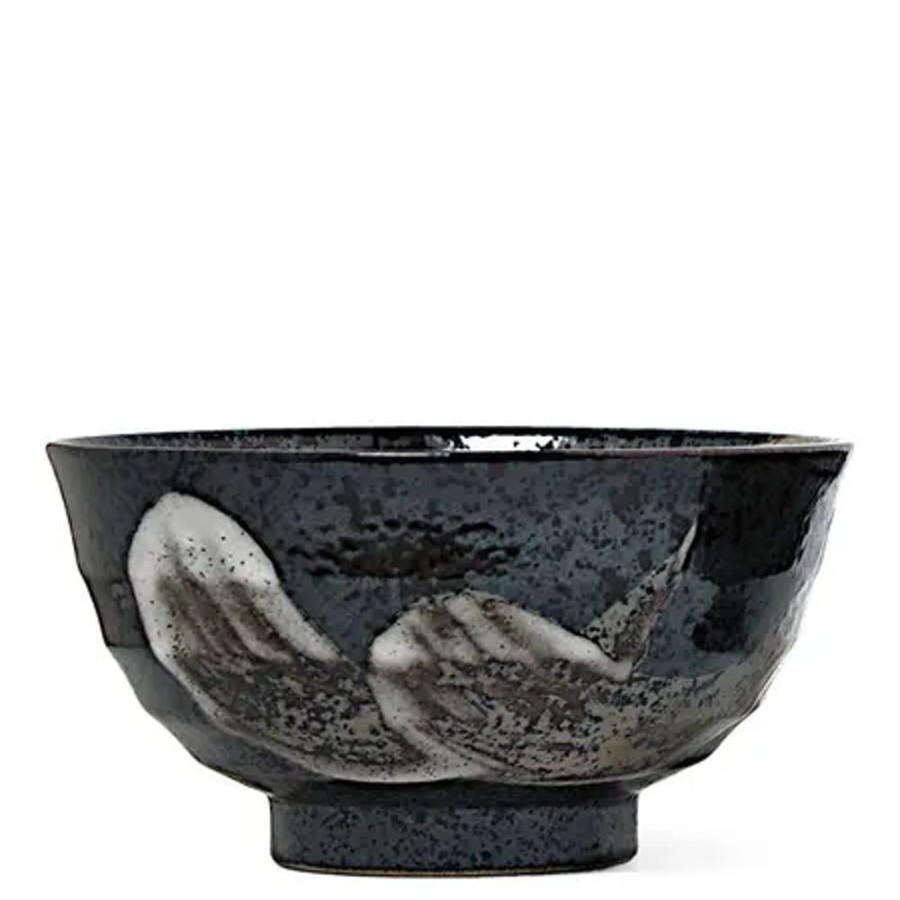Tabletop Miya Company Ramen Bowls | Brush Stroke 6.75" Noodle Bowl