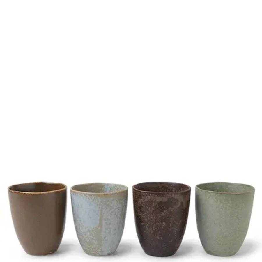 Tabletop Miya Company Cup/Mug Sets | Teacup Pacific Forest Matte Set Of 4
