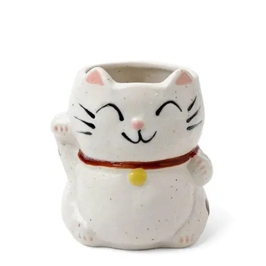 Whimsy Miya Company Cups/Mugs | Mug Cat White With Spots