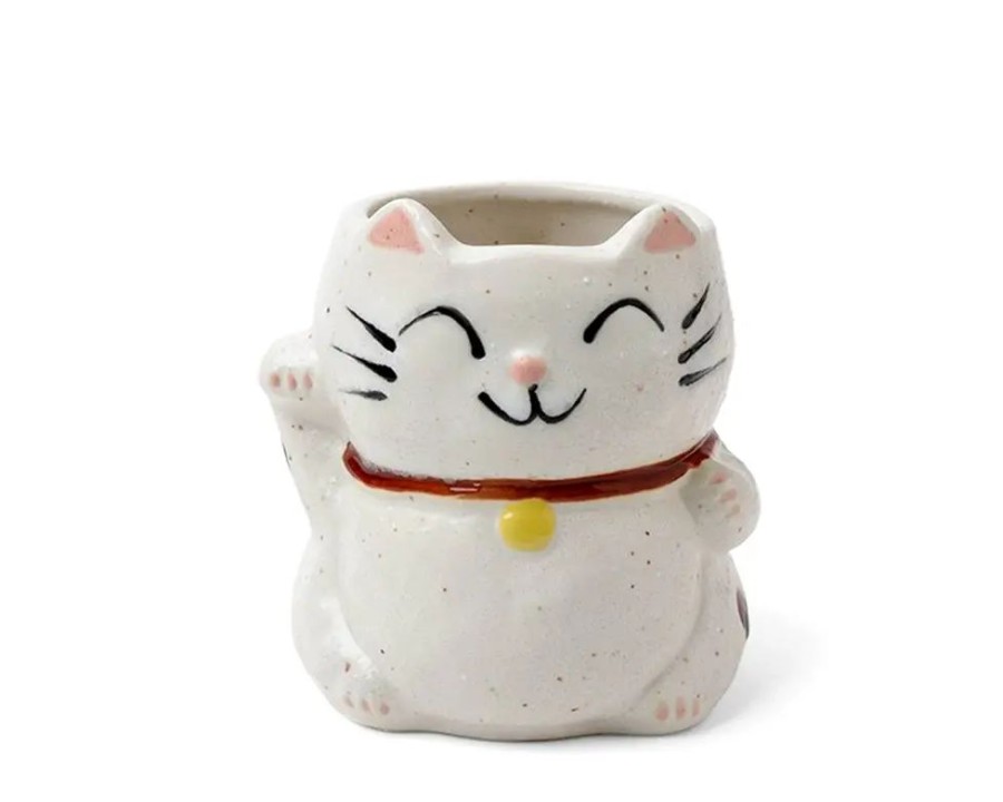 Whimsy Miya Company Cups/Mugs | Mug Cat White With Spots