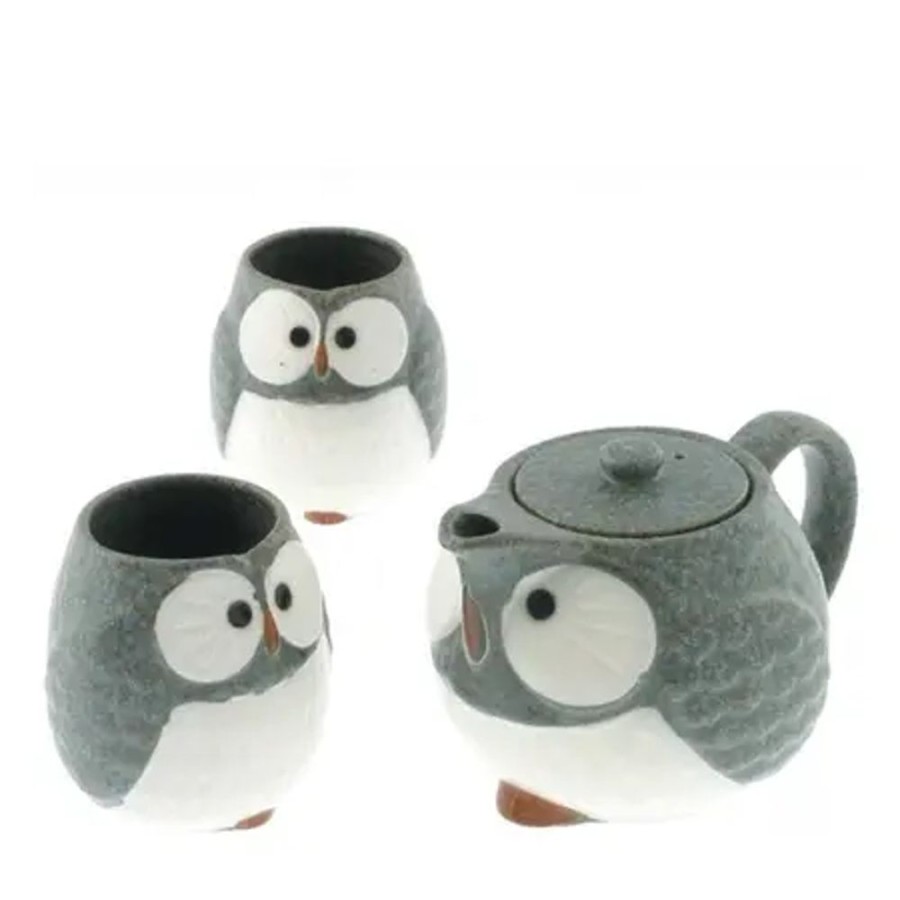 Whimsy Miya Company Teaware | Tea Set Owl Blue