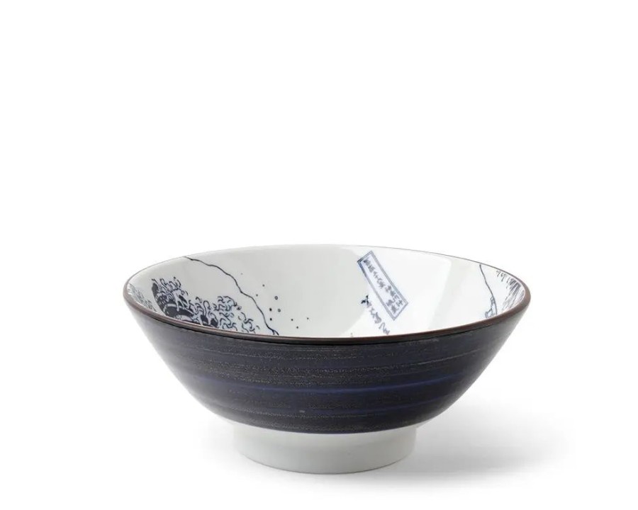 Tabletop Miya Company Ramen Bowls | Bowl The Great Wave 8-1/4"