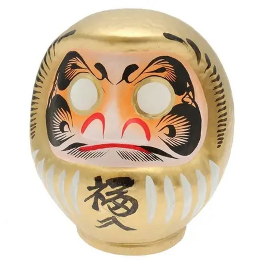 Whimsy Miya Company Figurines | Daruma Gold Wealth 7-3/4"
