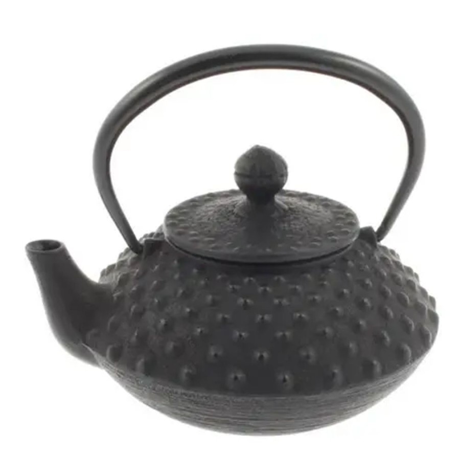 Tabletop Miya Company Teapots - Cast Iron | Cast Iron Teapot Flat Hailstone 0.35L