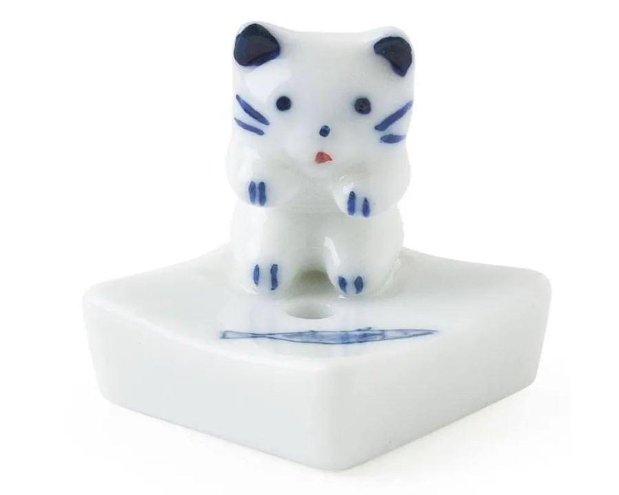 Whimsy Miya Company Cats | Cat & Fish Incense Holder