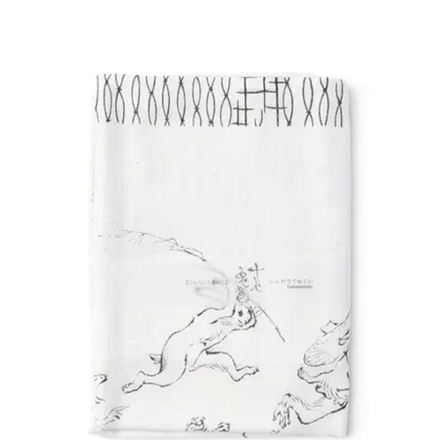 Whimsy Miya Company Rabbits | Towel Black & White Rabbits