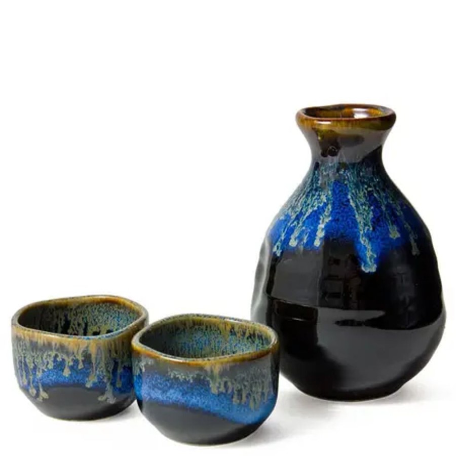 Tabletop Miya Company Sake Sets | Yuugata Glaze Sake Set
