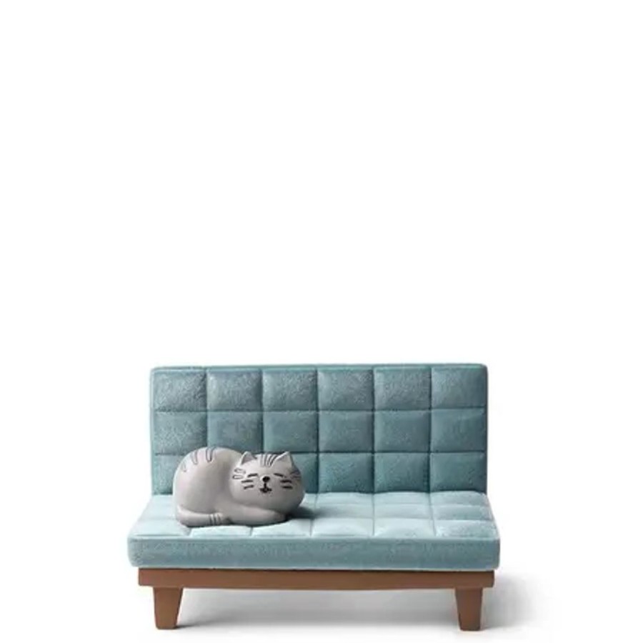 Whimsy Miya Company Cats | Phone Stand Cat On Sofa Blue