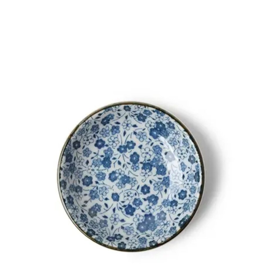 Tabletop Miya Company Sauce Dishes | Sauce Dish Indigo Flowers