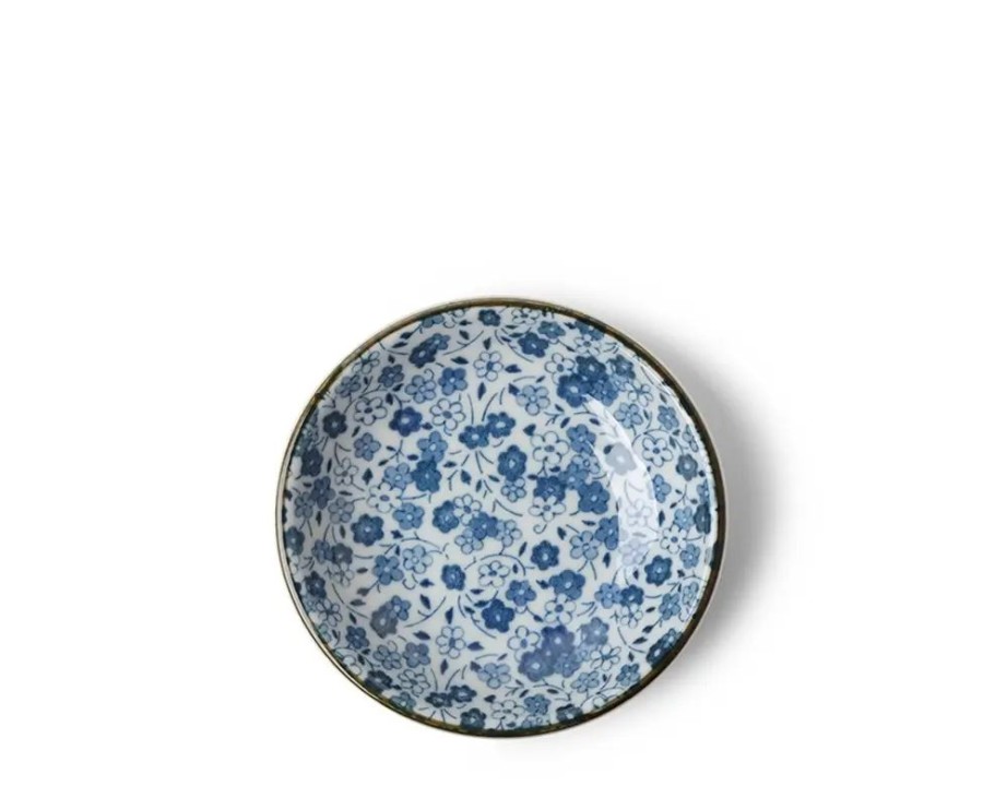 Tabletop Miya Company Sauce Dishes | Sauce Dish Indigo Flowers